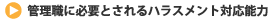 管理職に必要とされるハラスメント対応能力